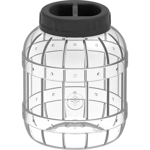 Onbreekbare, multifunctionele pot met zwarte deksel, 3L  - 1 ['potten voor conserven', ' pot', ' pot voor augurken', ' voor likeuren', ' pot 3 l', ' pot met certificaat', ' onbreekbare pot', ' universele pot', ' multifunctionele pot', ' pot voor conserven', ' plastic pot', ' pot van kunststof']