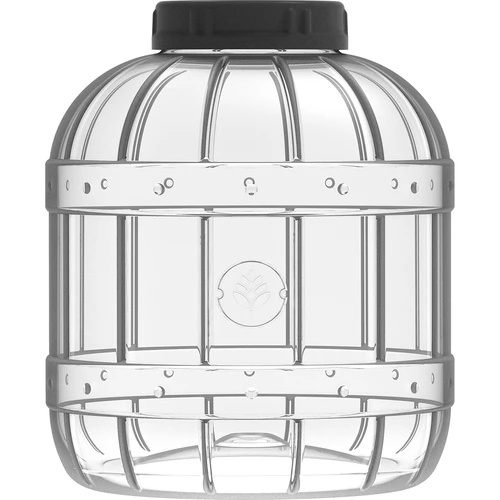 Onbreekbare, multifunctionele pot met zwarte deksel, 3L - 3 ['potten voor conserven', ' pot', ' pot voor augurken', ' voor likeuren', ' pot 3 l', ' pot met certificaat', ' onbreekbare pot', ' universele pot', ' multifunctionele pot', ' pot voor conserven', ' plastic pot', ' pot van kunststof']