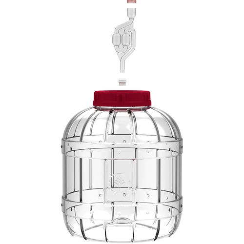 Onbreekbare, multifunctionele pot voor fermentatie, 5 L - 3 ['onbreekbare pot', ' plastic pot', ' kunststof pot', ' pot voor wijn', ' pot voor cider', ' voor wijnfermentatie', ' pot met fermentatiebuis', ' pot 5L']