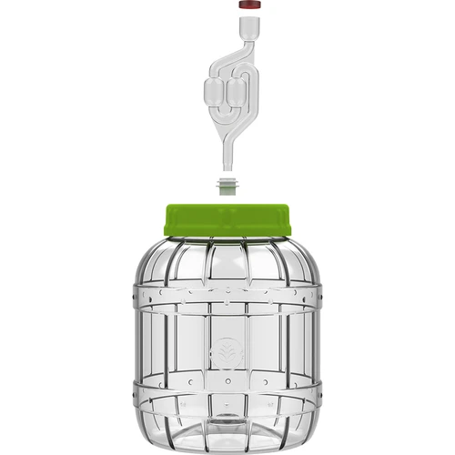 Onbreekbare pot voor inmaken, 3 L - 4 ['ingemaakte augurken', ' ingemaakte bloemkool', ' ingemaakte bieten', ' bietenzuurdesem', ' kunststof pot', ' plastic pot', ' zelfgemaakte ingemaakte groenten', ' pot 3L', ' pot met certificaat voor inmaken', ' pet pot']