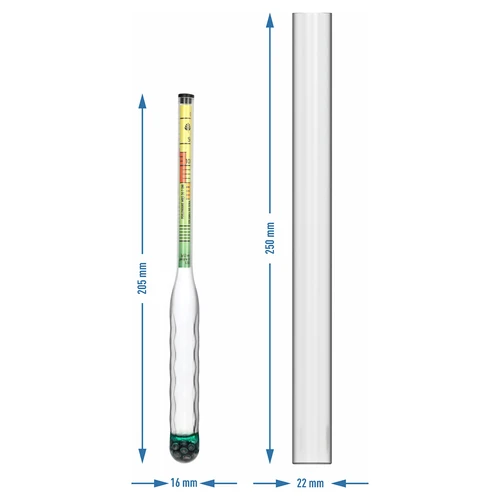 Onbreekbare zoutmeter met proefbuis, meetbereik: 0-300 g zout/L - 4 ['zoutmeter', ' onbreekbare zoutmeter', ' veilige zoutmeter', ' onbreekbare zoutmeter', ' areometer voor het meten van zout', ' meten van de hoeveelheid zout', ' instrument voor het meten van zout', ' eenvoudig meten van de hoeveelheid zout in water', ' zoutmeting in vloeistof', ' zoutgehalte meting', ' zoutgehalte-indicator', ' zoutmeter met duidelijke schaal', ' welke zoutmeter te kiezen', ' cadeau voor een zuurkoolmaker', ' innovatieve zoutmeter', ' zoutgehalte-indicator in vloeistoffen', ' pekelen', ' zuurkool maken', ' pekelen', ' zuurkool', ' pekel', ' hoeveel zout in pekel', ' augurken pekel']
