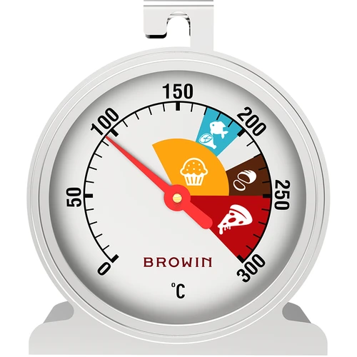 Oventhermometer (0°C tot +300°C) Ø4,4cm - 2 ['oven thermometer', ' broodthermometer', ' vleesthermometer', ' voedselthermometer']