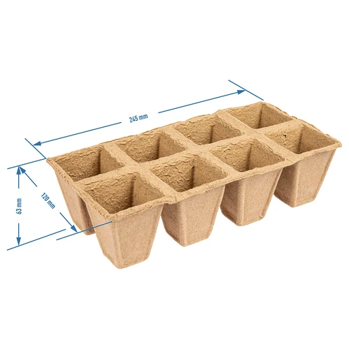 Papieren potten 6 x 6 x 6, set van 5 stuks. - 4 ['papieren potten', ' papieren pot', ' pot voor zaailingen', ' pot voor kruiden', ' pot voor kruiden', ' hoes van papierpulp', ' papieren hoes', ' potten voor stekken', ' papieren potten voor zaailingen', ' pot voor zaden', ' pot voor zaden.']