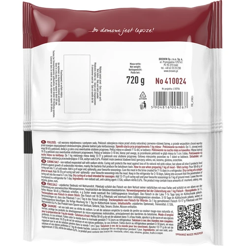 Pekelzout 720 g - 2 ['pekelzout', ' pekel', ' pekelzout voor vlees', ' pekelzout voor vlees', ' conservering van vlees', ' conservering van vleeswaren', ' conservering van vleeswaren', ' voor pekelen', ' pekeloplossing', ' pekelen']