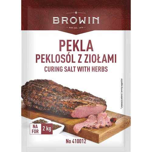 Pekelzout met kruiden "Pekla" - 70 g  - 1 ['voor pekelen', ' voor ham', ' voor hammen', ' vleeswaren', ' pekeloplossing', ' zelfgemaakte ham', ' voor roken', ' voor bakken']