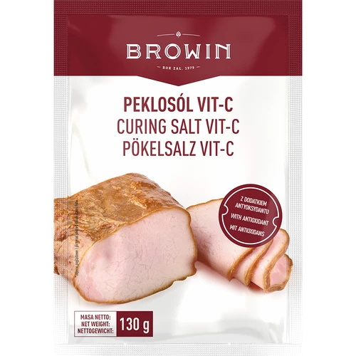 Pekelzout Vit-C - 130 g  - 1 ['pekelzout', ' pekel', ' pekelzout voor vlees', ' vleesconservering', ' vleeswarenconservering', ' voor pekelen', ' pekeloplossing', ' vitamine C', ' natriumascorbaat']