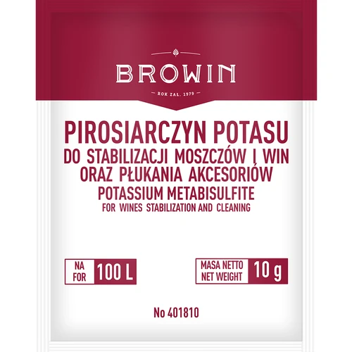 Pirosiarczyn potasu 10 g