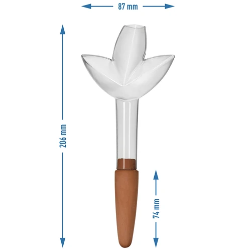 Plantenbesproeier – transparant blad met keramische voet, 120 ml - 5 ['plantenbesproeier', ' besproeier', ' bladvormige besproeier', ' originele besproeier', ' plantenbescherming', ' plantenverzorging', ' bloemenbesproeier', ' besproeiend blad', ' besproeiingsbollen', ' besproeiingsbol', ' designbesproeier', ' hoe zorg je voor planten', ' mooie huisaccessoires', ' designbesproeiers', ' unieke besproeiingsbollen', ' universele besproeier', ' keramische voet', ' keramische besproeier', ' besproeier met keramische voet', ' besproeier voor kleine planten en kamerbloemen']