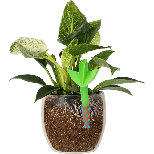 Plantengieter – groen blad met keramische voet, 120 ml - 6 ['plantengieter', ' gieter', ' gieter in de vorm van een blad', ' originele gieter', ' plantenbescherming', ' plantenverzorging', ' bloementuit', ' watergevend blad', ' watergevende bollen', ' watergevende bol', ' design gieter', ' hoe zorg je voor planten', ' mooie huisaccessoires', ' design gieters', ' unieke watergevende bollen', ' universele gieter', ' groene gieter', ' gieter voor kleine planten en kamerbloemen', ' keramische voet', ' keramische gieter', ' gieter met keramische voet']