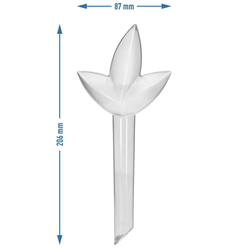 Plantengieter – transparant blad, 120 ml - 4 ['plantengieter', ' gieter', ' gieter in de vorm van een blad', ' originele gieter', ' plantenbescherming', ' plantenverzorging', ' bloemen gieter', ' watergevend blad', ' watergevende bollen', ' watergevende bol', ' design gieter', ' hoe zorg je voor planten', ' mooie huisaccessoires', ' design gieters', ' unieke watergevende bollen', ' universele gieter', ' transparante gieter', ' gieter voor kleine planten en potbloemen']
