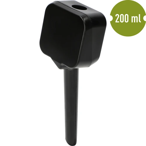 Plantengieter – zwart bord, 200 ml - 2 ['plantengieter', ' gieter', ' gieter in de vorm van een bord', ' originele gieter', ' plantenbescherming', ' plantenverzorging', ' bloemen gieter', ' waterbord', ' waterballen', ' waterbal', ' design gieter', ' hoe zorg je voor planten', ' mooie huisaccessoires', ' design gieters', ' unieke waterballen', ' universele gieter']