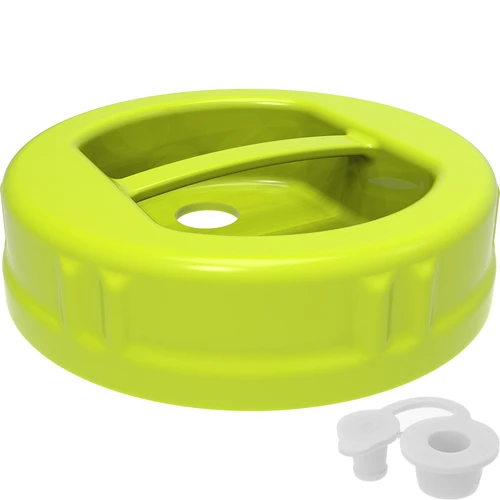 Plastic dop fi 100 twist-off met gat en kurk - 2 ['kunststof dop', ' potdeksel', ' ballon dop', ' dop met kurk', ' fermentatiedop', ' fermentatiekurk', ' luchtdichte dop', ' dop fi 100', ' dop met handvat', ' plastic doppen', ' twist-off doppen']