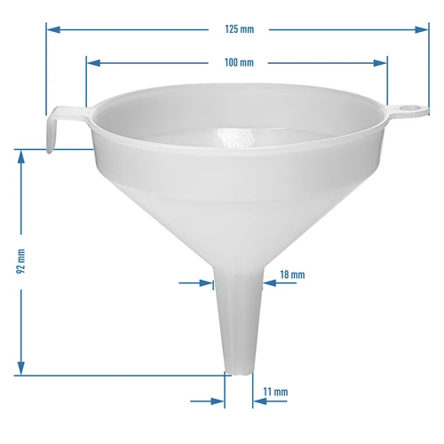 Plastic trechter fi 10 cm - 3 ['trechter voor flessen', ' wijntrechter', ' saptrechter', ' ronde trechter', ' plastic trechter', ' goede trechter', ' kunststof trechters', ' trechter voor vloeistoffen', ' trechter voor het vullen van flessen', ' sap overgieten', ' wijn overgieten', ' overgieten in flessen', ' witte trechter']