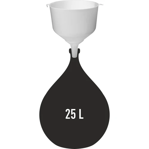 Plastic trechter fi25 voor ballonnen, hoge rand - 3 ['wijn trechter', ' trechter voor ballonnen', ' trechter voor wijnballonnen', ' universele trechter', ' voor wijnfiltratie', ' wijnaccessoires']