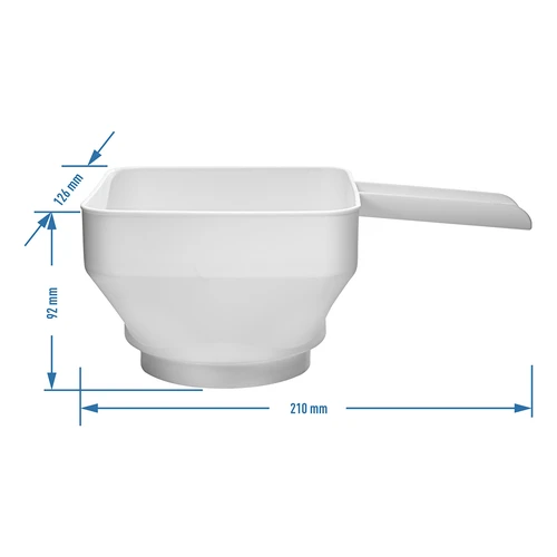 Plastic trechter Kwadratura Koła, fi 52-85 mm - 6 ['trechter voor conserven', ' trechter voor potten', ' trechter voor wecken', ' vierkante trechter', ' trechter voor vaatwassers', ' Poolse trechter']
