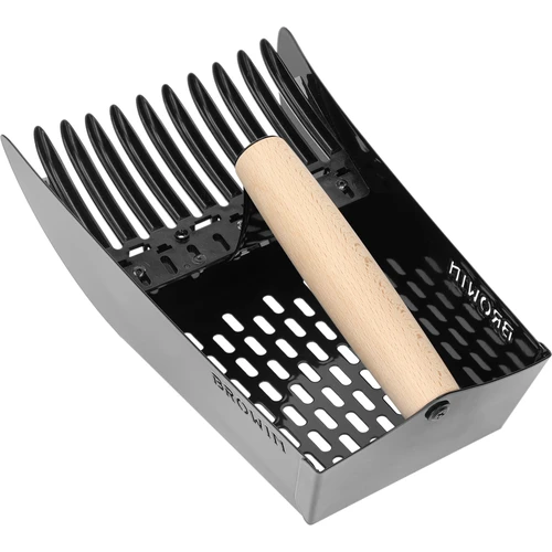 Plukker voor kleine vruchten, metalen zwart - 3 ['plukker voor kleine vruchten', ' machine voor het plukken van kleine vruchten', ' fruitkam', ' machine voor het plukken van struiken', ' plukker voor bessen en bosbessen', ' plukker voor aalbessen', ' plukker voor aronia', ' plukken van kleine vruchten', ' plukken van bosbessen en bessen', ' gereedschap voor tuinwerk', ' tuingereedschap', ' praktische gereedschappen voor het plukken van fruit', ' plukken van kleine vruchten', ' tuinaccessoires']