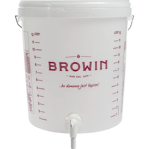 Pojemnik fermentacyjny 15 L z pokrywką i kranem - 4