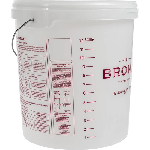 Pojemnik fermentacyjny - nadruk, pokrywka, 15 L - 4
