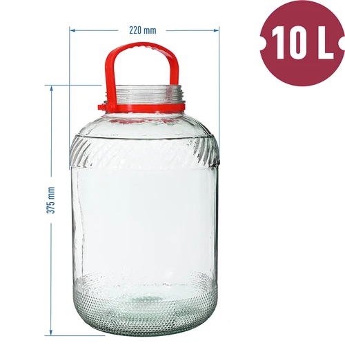 Pot 10 L met plastic deksel - 6 ['10l', ' 10 l', ' 10 liter', ' pot 10 liter', ' pot met plastic deksel', '']