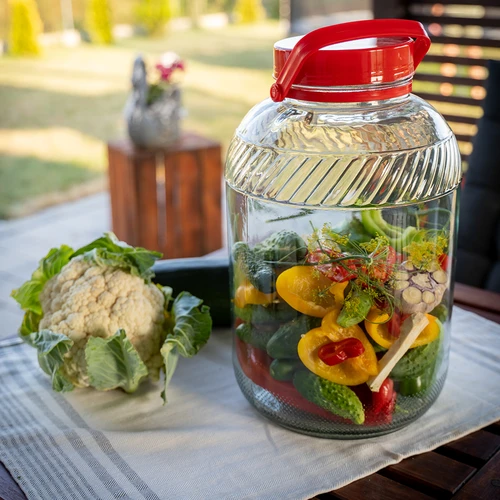 Pot 15 L met plastic deksel - 7