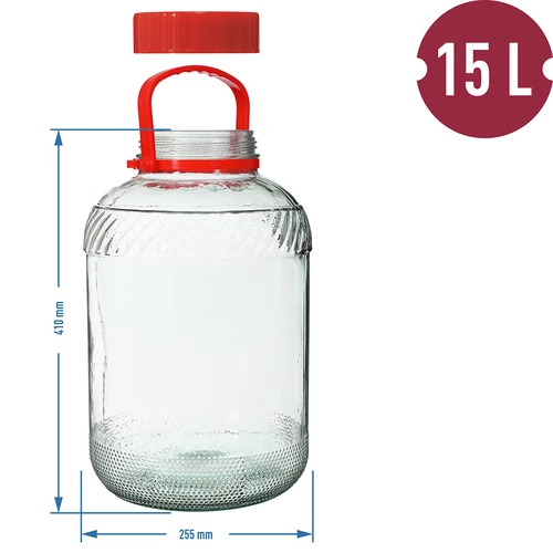 Pot 15 L met plastic deksel - 6