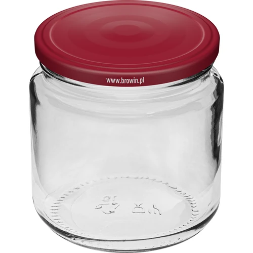 Pot 212 ml fi66/4 met bordeauxrood deksel 6 stuks - 2 ['set van potten', ' potten voor jam', ' potten met deksels', ' potten fi 66', ' potten met deksels 4 klemmen', ' potten met bordeauxrode deksels', ' voor conserven', ' voor wecken', ' kruidencontainer', ' pot voor puree', ' pot voor honing', ' voor gemarineerde paddenstoelen']