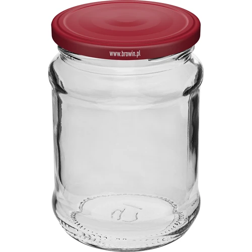 Pot 250 ml fi66/4 bordeaux deksel - 6 stuks - 2 ['set van potten', ' potten voor fermentatie', ' potten voor jam', ' potten met deksels', ' potten fi 66', ' potten met deksels 4 klemmen', ' potten met bordeauxrode deksels', ' voor conserven', ' voor wecken', ' kruidencontainer']