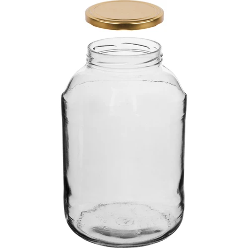 Pot 4 L met deksel ø 100 - 2 ['grote pot', ' inmaakpot', ' pot voor inmaken', ' pot voor likeuren']