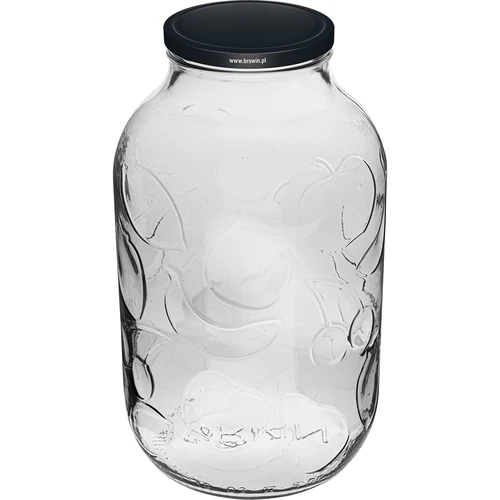 Pot 5L met gekleurd deksel fi 100  - 1 ['Pot voor likeuren', ' voor likeuren', ' pot voor alcohol', ' pot voor fermentatie', ' pot voor punch', ' pot voor limonade', ' pot 5L', ' pot met deksel', ' decoratieve pot', ' decoratieve pot', ' pot voor conserven', ' pot', ' glazen pot', ' metalen deksel', ' deksel fi 100']