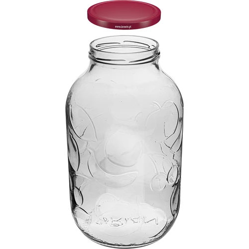 Pot 5L met gekleurd deksel fi 100 - 2 ['Pot voor likeuren', ' voor likeuren', ' pot voor alcohol', ' pot voor fermentatie', ' pot voor punch', ' pot voor limonade', ' pot 5L', ' pot met deksel', ' decoratieve pot', ' decoratieve pot', ' pot voor conserven', ' pot', ' glazen pot', ' metalen deksel', ' deksel fi 100']