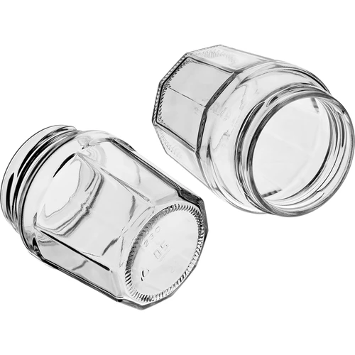 Pot Confituur 230ml met zwarte dek. fi63/4 - 6st - 7 ['pot', ' pot confituur', ' pot 230 ml', ' set van potten', ' glazen potten', ' pot voor conserven', ' potten voor honing', ' potten 6 stuks', ' glazen pot', ' potten voor jam', ' potten voor confituren', ' potten voor marmelades', ' pot voor honing', ' potten met deksels']