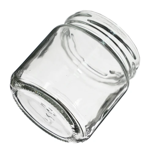 Pot met een inhoud van 212 ml, met gekleurde deksels ø 66. - 5 ['pot', ' potje', ' klein potje', ' kruidenpot', ' potje']