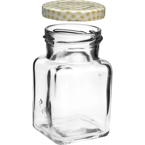 Pot TO 150 ml Vier hoeken fi 53 deksel - 6 stuks - 3