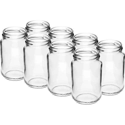 Pot TO 190ml met gekleurde deksel fi 53 - 8 stuks - 5 ['potjes', ' kleine potjes', ' potje', ' glazen pot', ' glazen potjes', ' pot met deksel', ' potjes voor conserven', ' pot voor wecken', ' potjes voor wecken', ' potjes voor kruiden', ' pot voor jam', ' pot voor confituur', ' pot voor honing', ' potjes TO 190 ml']