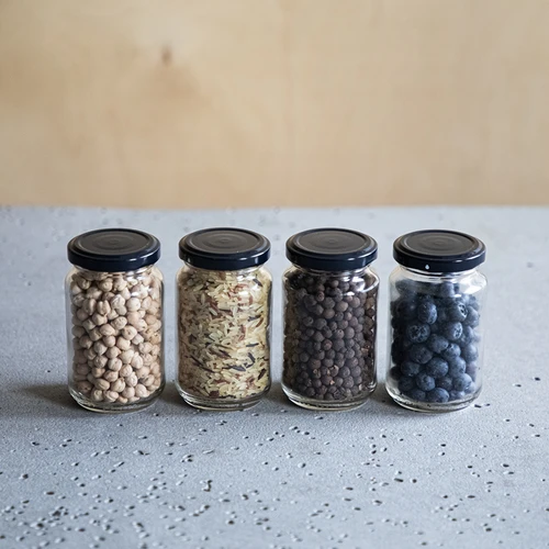 Pot TO 190ml met gekleurde deksel fi 53 - 8 stuks - 11 ['potjes', ' kleine potjes', ' potje', ' glazen pot', ' glazen potjes', ' pot met deksel', ' potjes voor conserven', ' pot voor wecken', ' potjes voor wecken', ' potjes voor kruiden', ' pot voor jam', ' pot voor confituur', ' pot voor honing', ' potjes TO 190 ml']