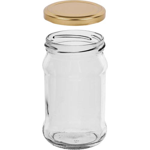 Pot TO 300 ml met gouden deksel fi 66 - 6 stuks - 3