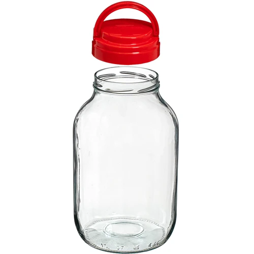 Pot TO 4 L en deksel fi 100 met handvat - 3 ['pot', ' glazen pot', ' glazen pot', ' pot met deksel', ' pot voor het inmaken van augurken', ' pot voor augurken', ' pot voor likeuren', ' pot voor likeuren', ' pot met tang', ' tang voor augurken', ' keukentang']