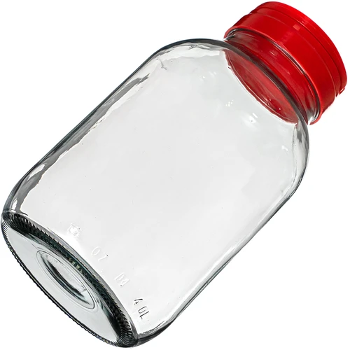 Pot TO 4 L en deksel fi 100 met handvat - 4 ['pot', ' glazen pot', ' glazen pot', ' pot met deksel', ' pot voor het inmaken van augurken', ' pot voor augurken', ' pot voor likeuren', ' pot voor likeuren', ' pot met tang', ' tang voor augurken', ' keukentang']