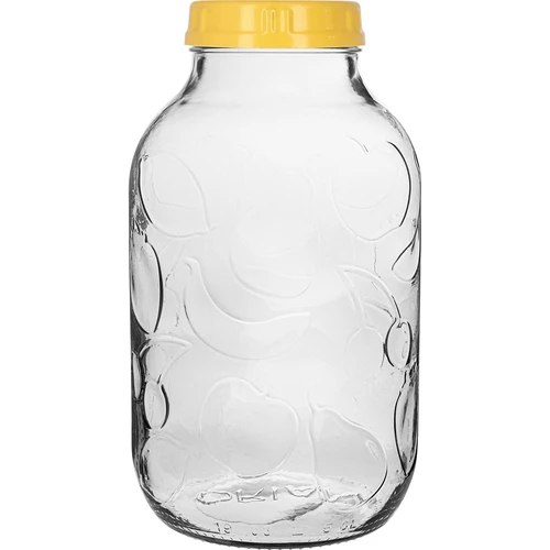 Pot TO 5 L en kunststof deksel fi 100, met handvat - 3 ['pot', ' glazen pot', ' glazen pot met deksel', ' pot voor het inmaken van augurken', ' pot voor augurken', ' pot voor likeuren', ' pot voor likeuren', ' pot met handvat', ' deksel met handvat', ' praktische pot', ' pot met handvat', ' mooie pot', ' welke pot te kopen']