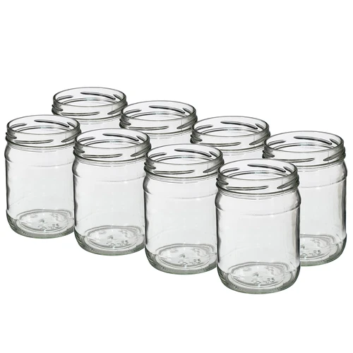 Pot TO 500 ml fi 82/6 - 8 stuks  - 1 ['potten', ' kleine potten', ' potje', ' glazen pot', ' glazen potten', ' potten voor conserven', ' pot voor wecken', ' potten voor wecken', ' potten voor kruiden', ' pot voor jam', ' pot voor confituur', ' pot voor honing', ' potje voor honing']