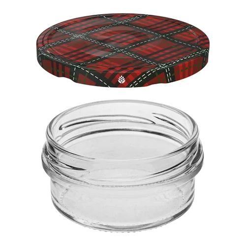 Pot TO 65 ml met gekleurde deksel fi66 - 6 stuks. - 2 ['pot', ' potje', ' potje', ' 65 ml', ' fi66']