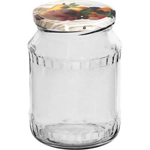Pot TO 720 ml met gekleurd deksel fi 82/6 - 6 stuks - 2 ['set potten', ' potten voor jam', ' pot voor conserven', ' pot voor conserven', ' potten met deksels', ' potten fi 82', ' potten met gekleurde deksels', ' potten voor conserven', ' potten voor wecken', ' potten voor vlees', ' pottenverzameling', ' potten voor pasteurisatie', ' vlees in een pot']