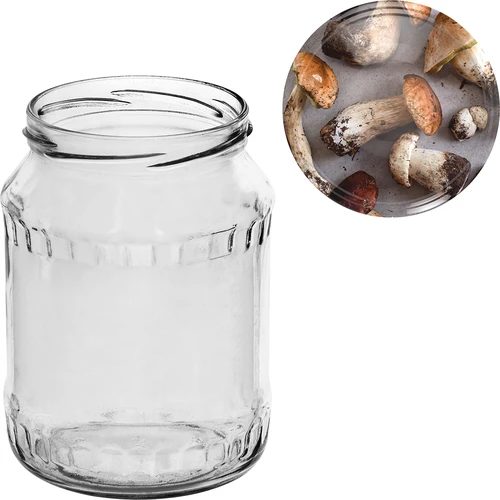 Pot TO 720 ml met gekleurd deksel fi 82/6 - 6 stuks - 10 ['set potten', ' potten voor jam', ' pot voor conserven', ' pot voor conserven', ' potten met deksels', ' potten fi 82', ' potten met gekleurde deksels', ' potten voor conserven', ' potten voor wecken', ' potten voor vlees', ' pottenverzameling', ' potten voor pasteurisatie', ' vlees in een pot']