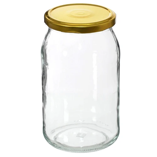 Pot TO 900 ml met gouden deksel fi 82/6 - 6 stuks. - 3 ['potten', ' glazen pot', ' glazen potten', ' pot met deksel', ' potten voor conserven', ' pot voor wecken', ' potten voor wecken', ' pot voor augurken', ' pot voor honing', ' 900 ml', ' 0', '9 l.']