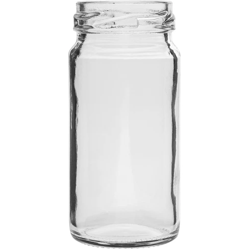 Pot TO 90ml met gekleurde dek. fi43 - 6st. - 2 ['potten voor inmaak', ' potten met deksels', ' voor conserven', ' voor jam', ' voor kruiden']