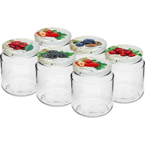 Pot TO, dikke 580ml met gekleurd deksel fi82/6, 6 stuks  - 1 ['potten', ' pot', ' set van potten', ' containers', ' glazen containers', ' opslagpotten', ' keukenpotten', ' glazen potten', ' potten met metalen deksel', ' voedselopslagpotten', ' inmaakpotten', ' potten voor kruiden', ' potten voor koffie', ' potten voor thee', ' vaatwasmachinebestendige potten', ' glazen pot', ' pot met deksel', ' set van potten', ' potten voor jam', ' dikke pot', ' dikke']