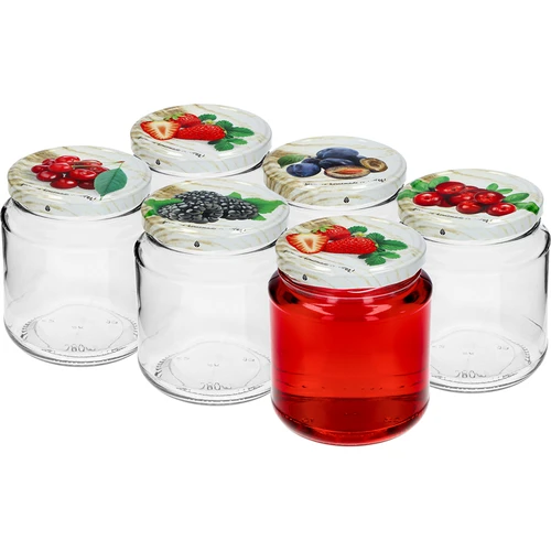 Pot TO, dikke 580ml met gekleurd deksel fi82/6, 6 stuks - 3 ['potten', ' pot', ' set van potten', ' containers', ' glazen containers', ' opslagpotten', ' keukenpotten', ' glazen potten', ' potten met metalen deksel', ' voedselopslagpotten', ' inmaakpotten', ' potten voor kruiden', ' potten voor koffie', ' potten voor thee', ' vaatwasmachinebestendige potten', ' glazen pot', ' pot met deksel', ' set van potten', ' potten voor jam', ' dikke pot', ' dikke']