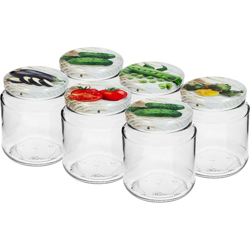 Pot TO, dikke 580ml met gekleurd deksel fi82/6, 6 stuks - 2 ['potten', ' pot', ' set van potten', ' containers', ' glazen containers', ' opslagpotten', ' keukenpotten', ' glazen potten', ' potten met metalen deksel', ' voedselopslagpotten', ' inmaakpotten', ' potten voor kruiden', ' potten voor koffie', ' potten voor thee', ' vaatwasmachinebestendige potten', ' glazen pot', ' pot met deksel', ' set van potten', ' potten voor jam', ' dikke pot', ' dikke']