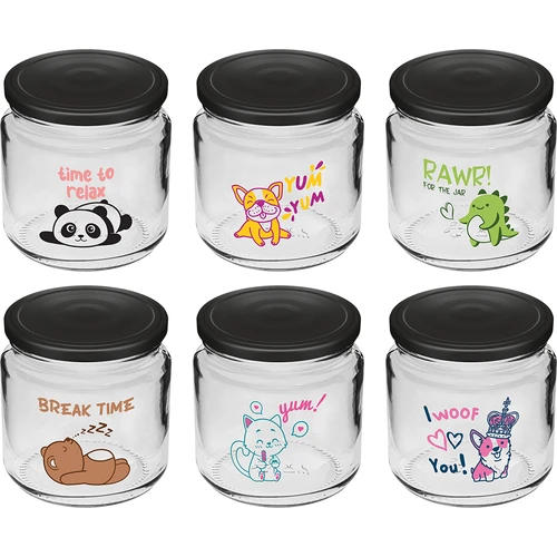 Pot voor kinderen twist off 212ml met opdruk en deksel fi 66/4, 6 stuks  - 1 ['potten met opdruk', ' decoratieve potten', ' potten met deksels', ' potten voor conserven', ' elegante potten', ' potten voor jam', ' pot met opdruk', ' pot met afbeelding', ' potten voor conserven', ' potten voor voorraadkast', ' pot 212ml', ' potten voor opslag', ' potten voor yoghurt', ' potten voor yoghurt', ' potten voor kinderen', ' pot voor kinderen', ' pot voor kind']