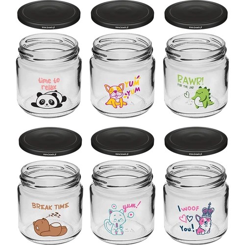 Pot voor kinderen twist off 212ml met opdruk en deksel fi 66/4, 6 stuks - 2 ['potten met opdruk', ' decoratieve potten', ' potten met deksels', ' potten voor conserven', ' elegante potten', ' potten voor jam', ' pot met opdruk', ' pot met afbeelding', ' potten voor conserven', ' potten voor voorraadkast', ' pot 212ml', ' potten voor opslag', ' potten voor yoghurt', ' potten voor yoghurt', ' potten voor kinderen', ' pot voor kinderen', ' pot voor kind']